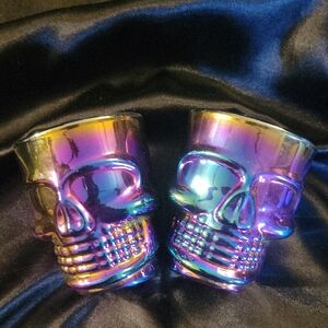 Iridescent Skull Shot Glasses
